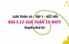 Bài 5.12 SGK Toán 10 tập 1 Kết nối tri thức